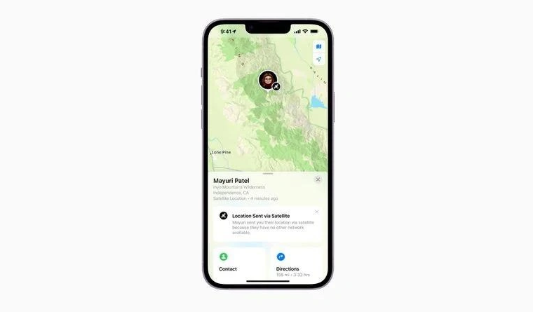 洪雅苹果14维修分享iPhone14系列中 FindMy功能通过卫星分享位置方法教程 